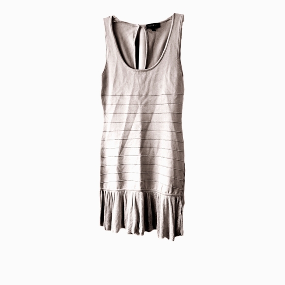 Flapper Silhouette Light Knit Mini with Ruffle Hem - Picture 1 of 3